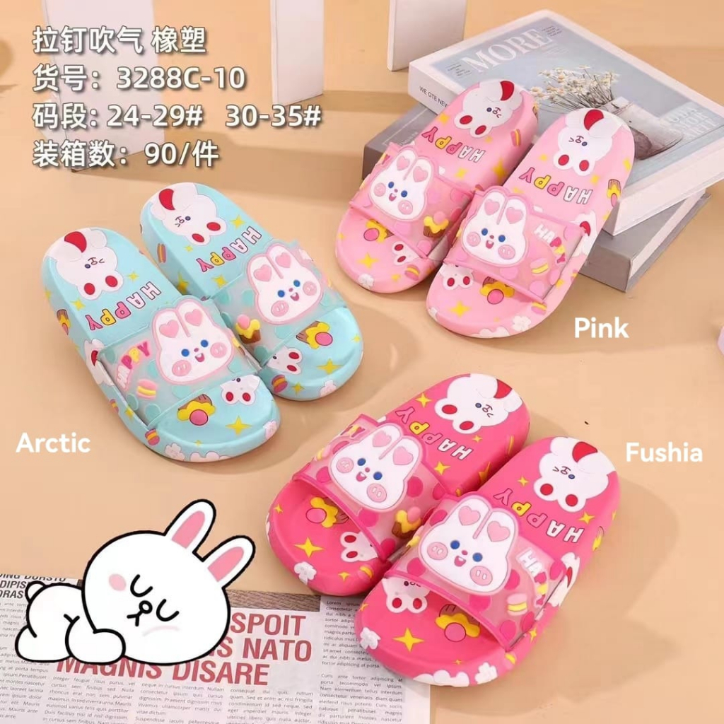 7.7  TERMURAH Sandal Slop IMPORT (TAPAK TIDAK LICIN) Sandal Anak-Anak Berkarakter