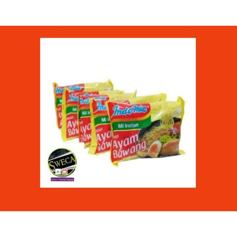 

Indomie Kuah 5 pcs (Soto,Ayam Bawang,Kari Ayam).