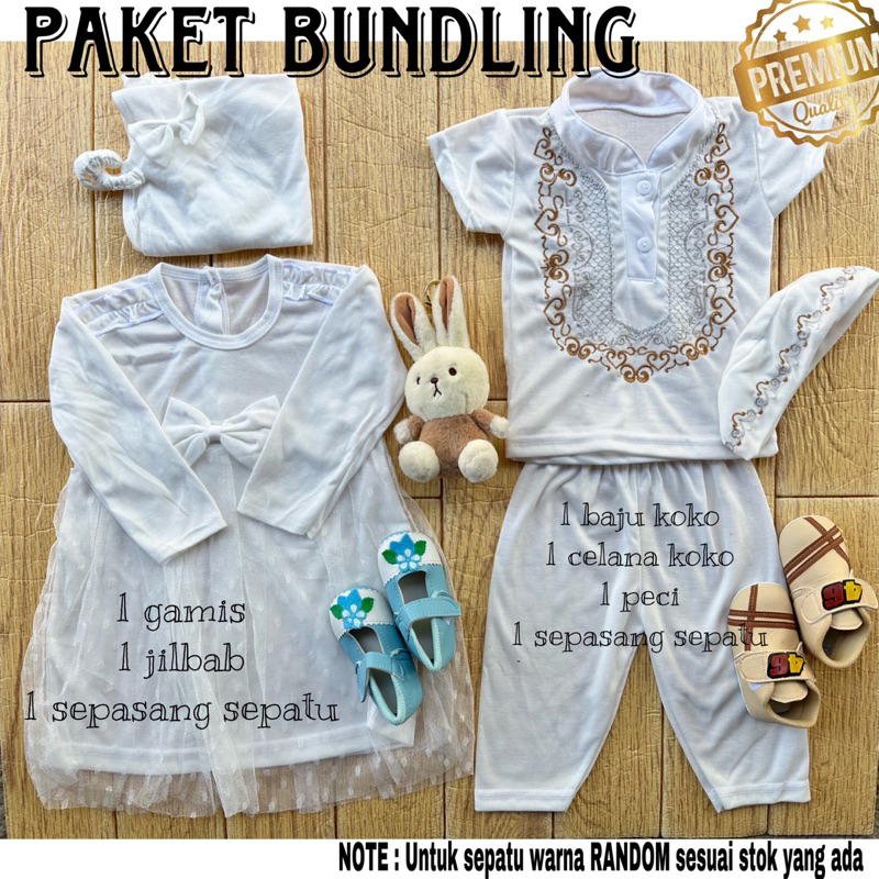 Paket Bundling Koko dan Gamis Bayi Newborn SNI