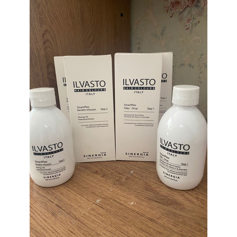 Ilvasto smartplex step 1 hair filler drop , Step 2 keratin infusion, keratin rambut , filler drop ,i