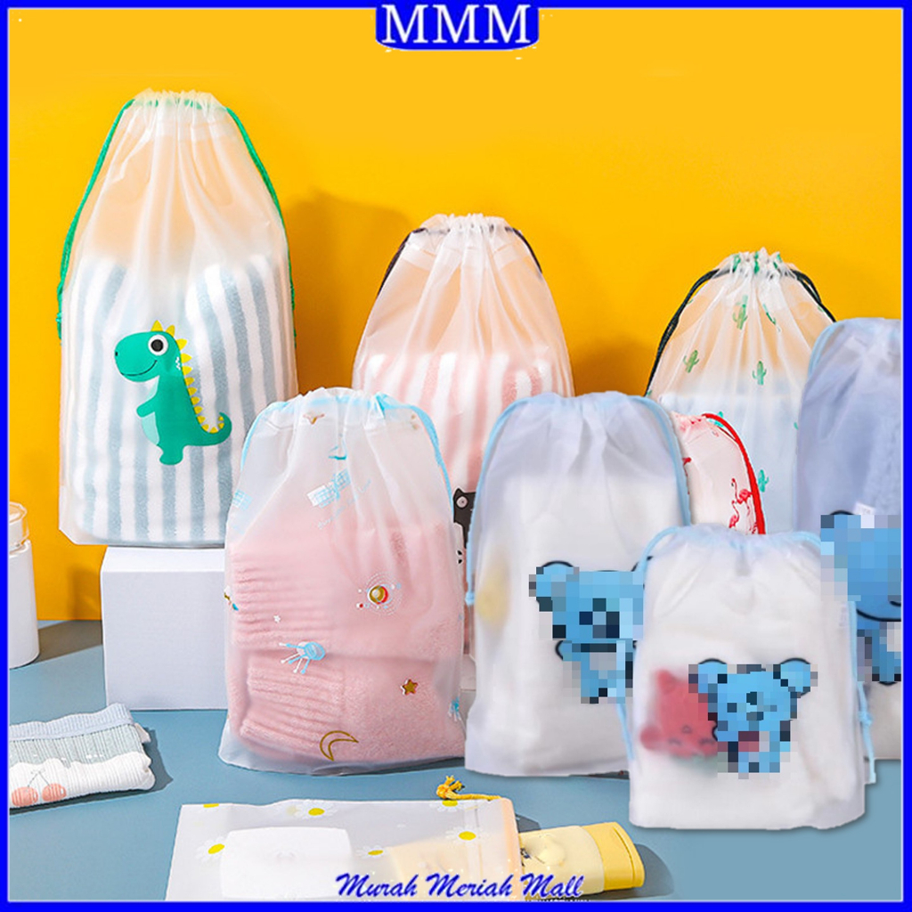 MMM Travel Pouch Organizer Anti Air Karakter Tas Serut Make Up Serbaguna Kantong Travel Bag Waterproff Pouch Wanita Import Murah