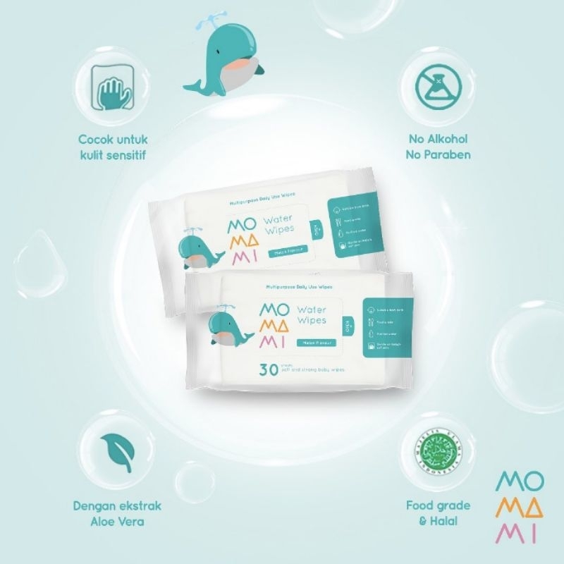 Momami Water Wipes - Tisu Basah Anak Bayi