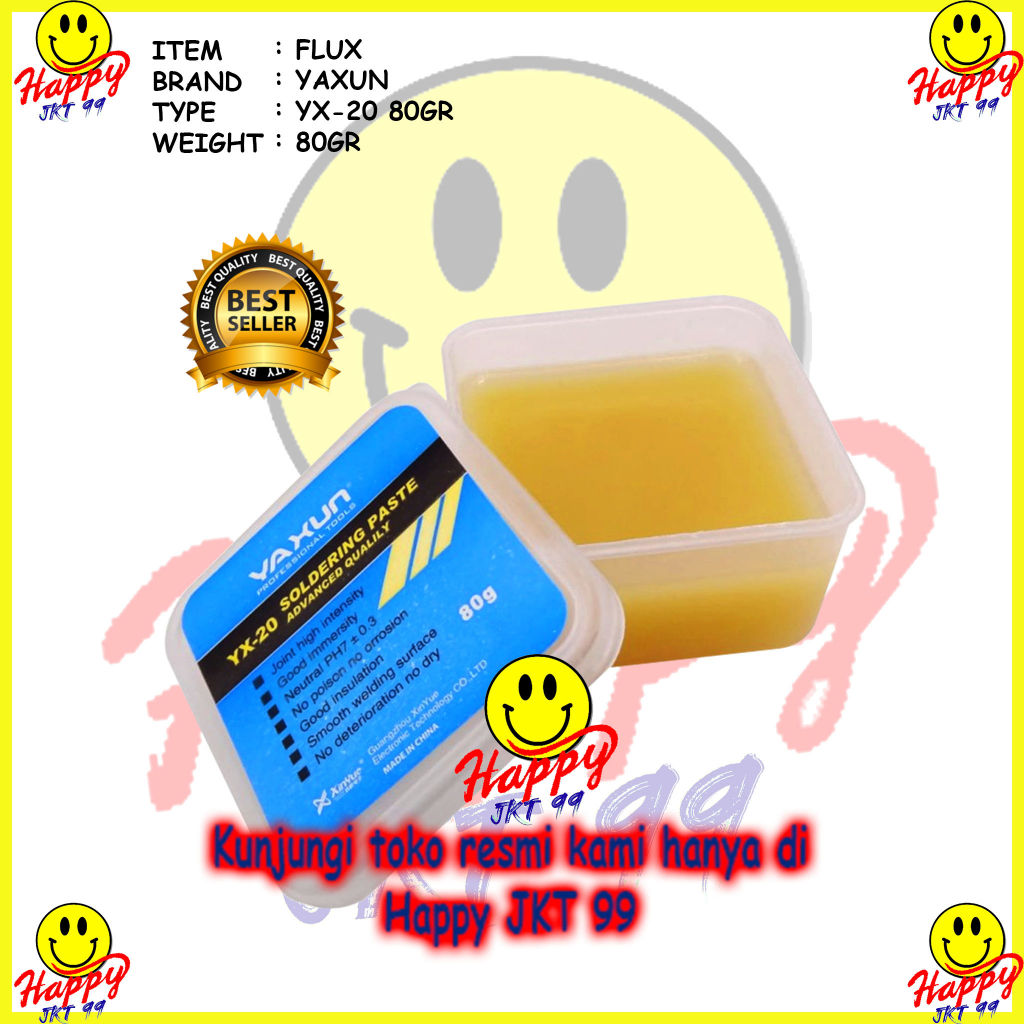FLUX SOLDER YAXUN YX-20 80G PASTA SOLDER MINYAK SOLDER CAIRAN ORIGINAL