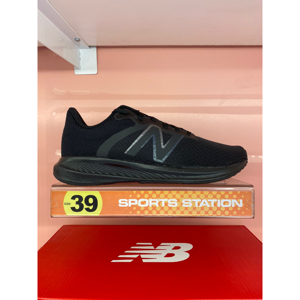 Sepatu New Balance Running Course W413LK2 Full Black Women's Shoes Original