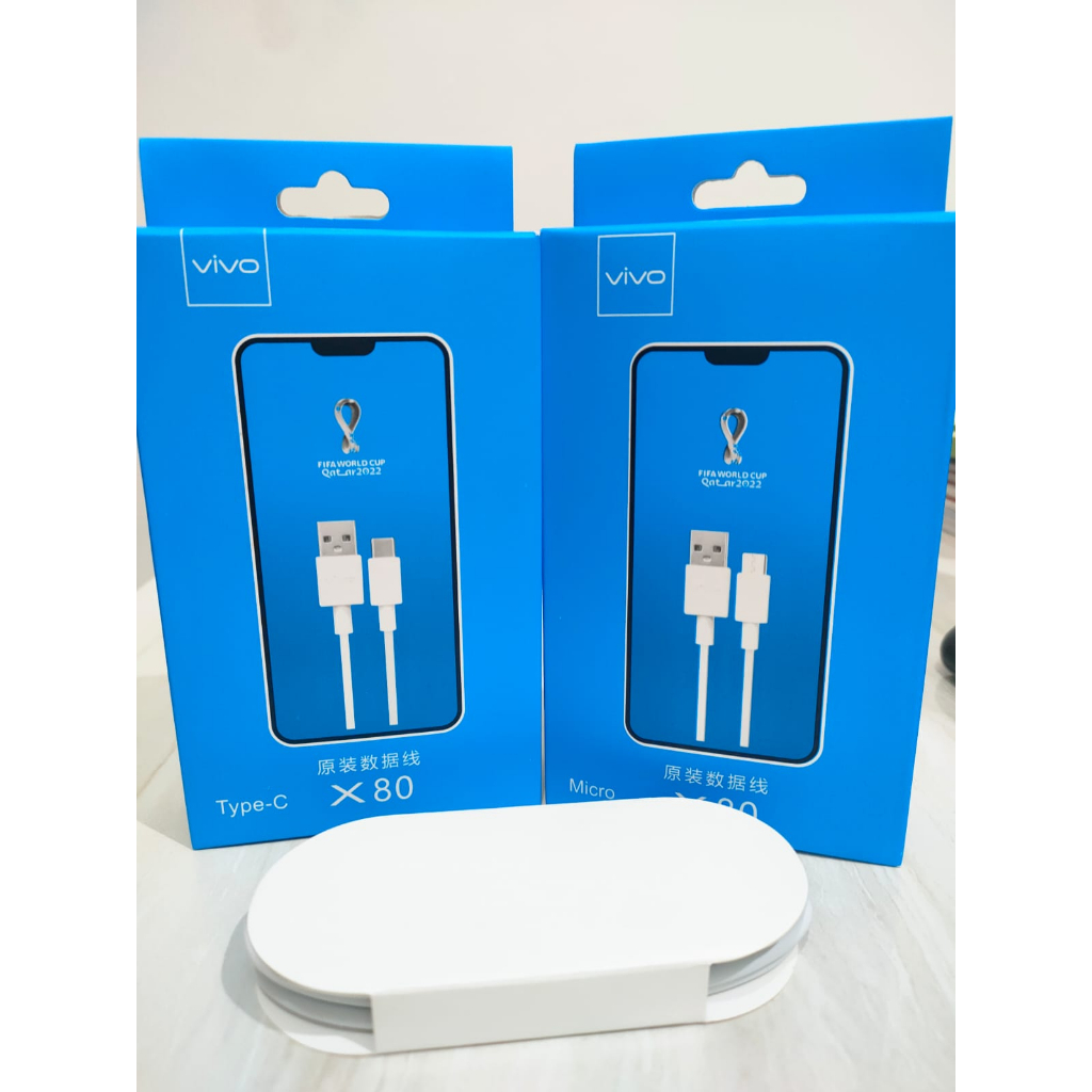 Kabel Data Vivo X80 Micro USB &amp; Type C Support Fast Charging