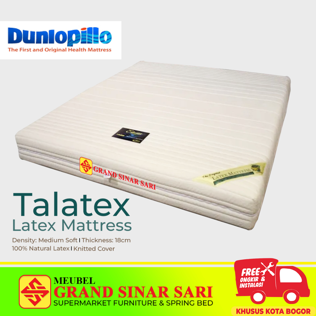 Springbed Dunlopillo Talatex full 100% Natural Latex (mattres only)