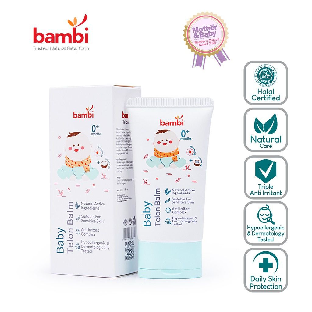 Bambi - Baby Telon Balm 50ml - Telon Cream Bayi