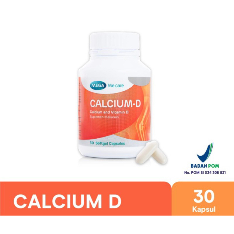 Calcium D botol 30 tablet ( suplemen calcium vitamin D )