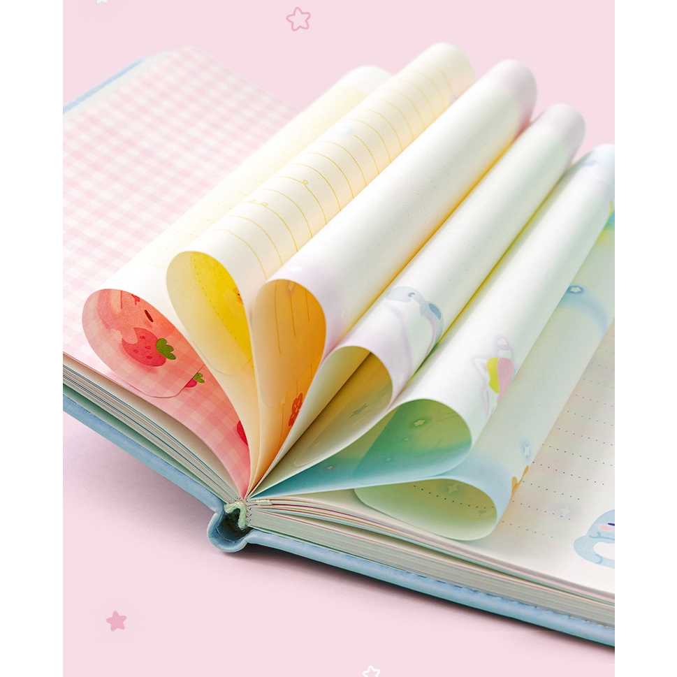 BUKU DIARY FREE SQUISHY PEN 10 WARNA MAGNET LUCU BINDER JOURNAL PLANNER ANAK TRANSPARAN BUKU CATATAN HARIAN ANAK SEKOLAH MOTIF KARTUN LUCU LOOSE LEAF NOTEBOOK MEMO BISA DILEPAS GAYA JEPANG DAN KOREA @banyak