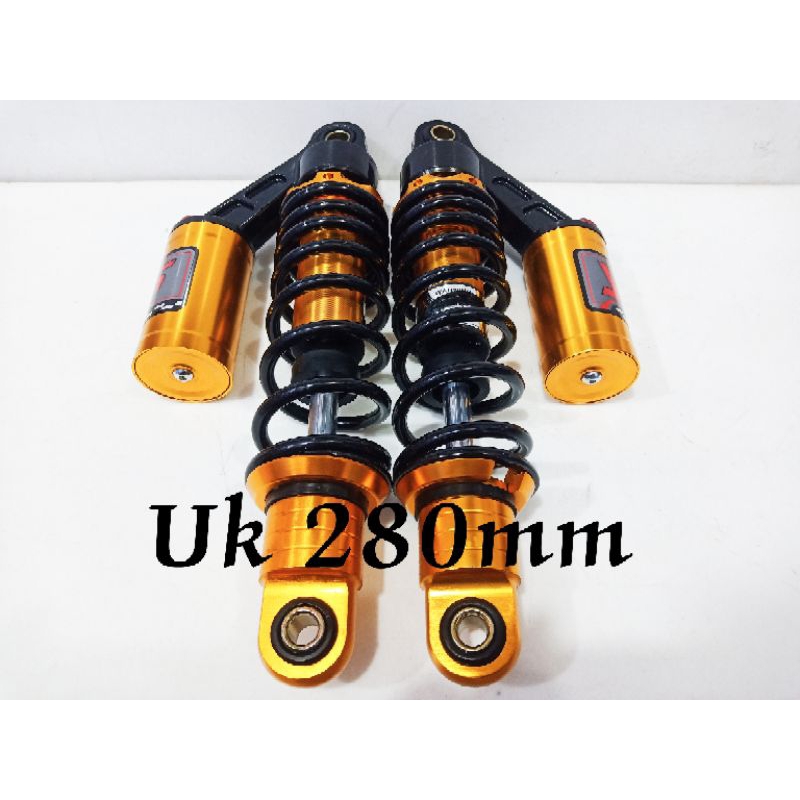 Shock Variasi tabung atas (Copy,,,,Yss) uk 280mm buat motor bebek Vega R/Vega Old&New/Jupiter Z&Z1/F