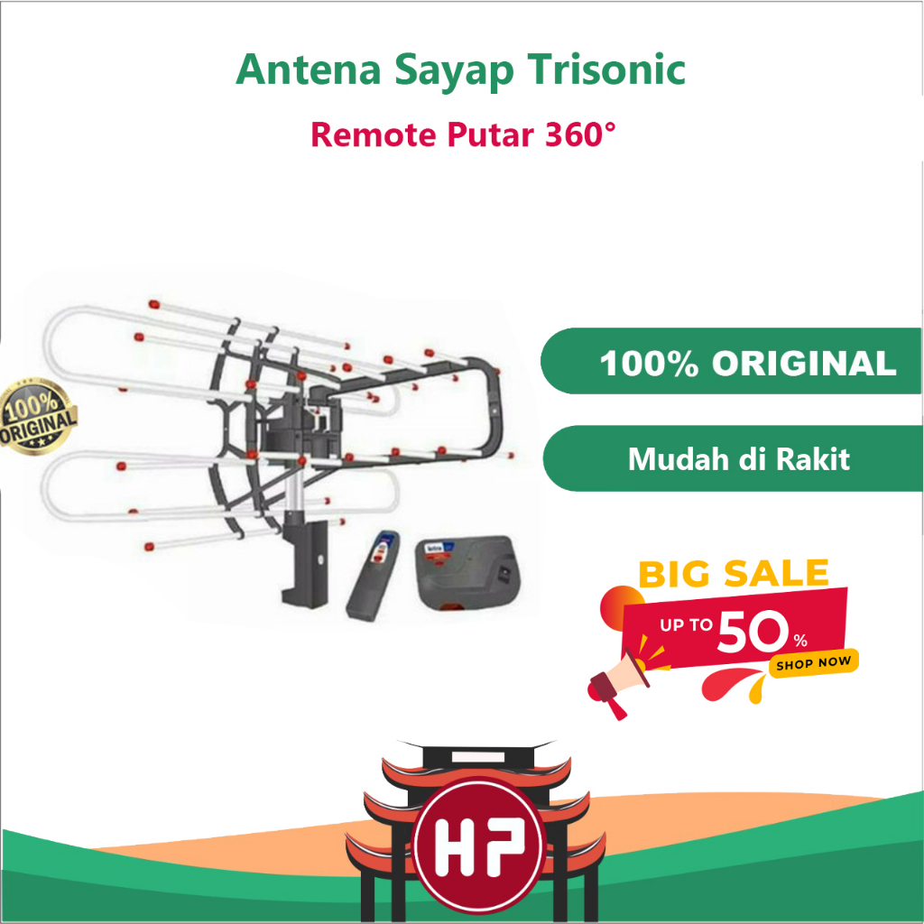 ANTENA TV OUTDOOR SAYAP TRISONIC 850