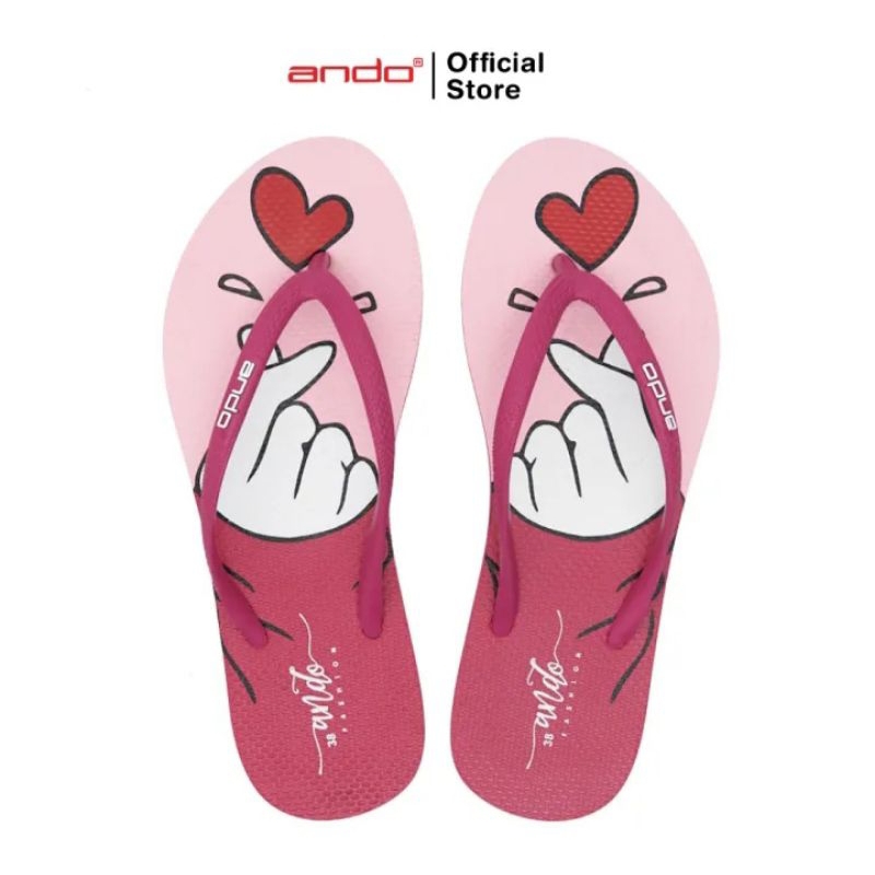 SANDAL ANDO AISHITERU WANITA - SANDAL JEPIT CEWEK MOTIF ALA KOREA