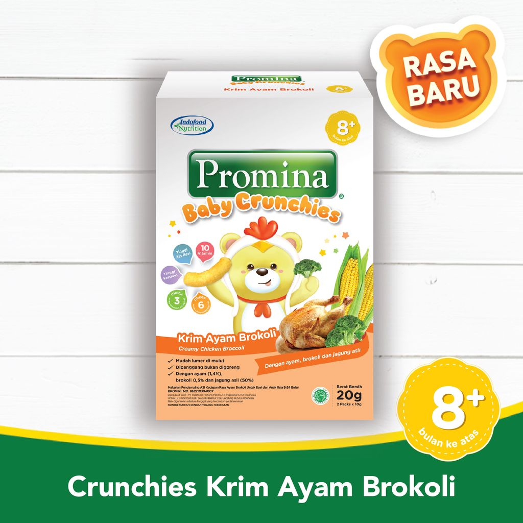 Promina Baby Crunchies 20 Gram / Cemilan Balita Sehat Rasa