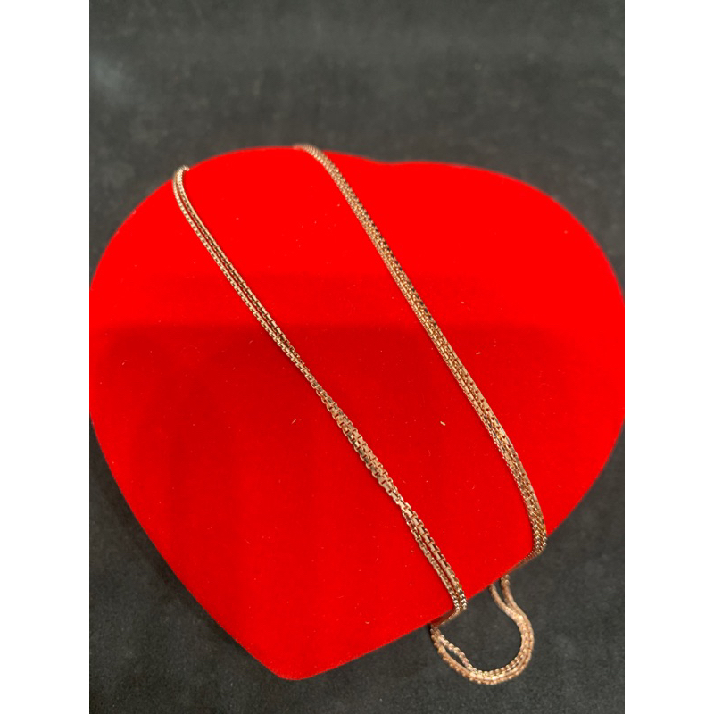 kalung emas asli kdr 750 rosegold italy santa