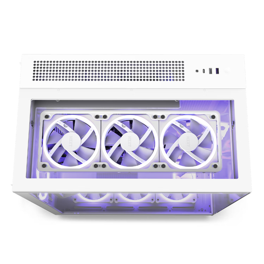 NZXT H9 ELITE Matte White Tempered Glass ATX Gaming Case
