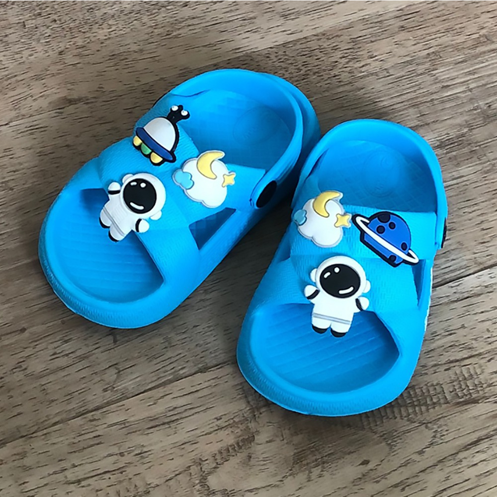 Sandal Let Anak Balita Silang Bahan Karet Terbaru Model Astronot Lucu - Dulux 539E 20/25