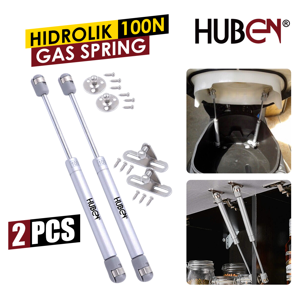 Hidrolik Lemari HUBEN Original HUBEN Hydraulic Gas Spring 2PCS / Hidrolik Jok Motor / Hidrolik Kitchen Set / Gas Spring Jok Motor /Gas Spring Kitchen Set