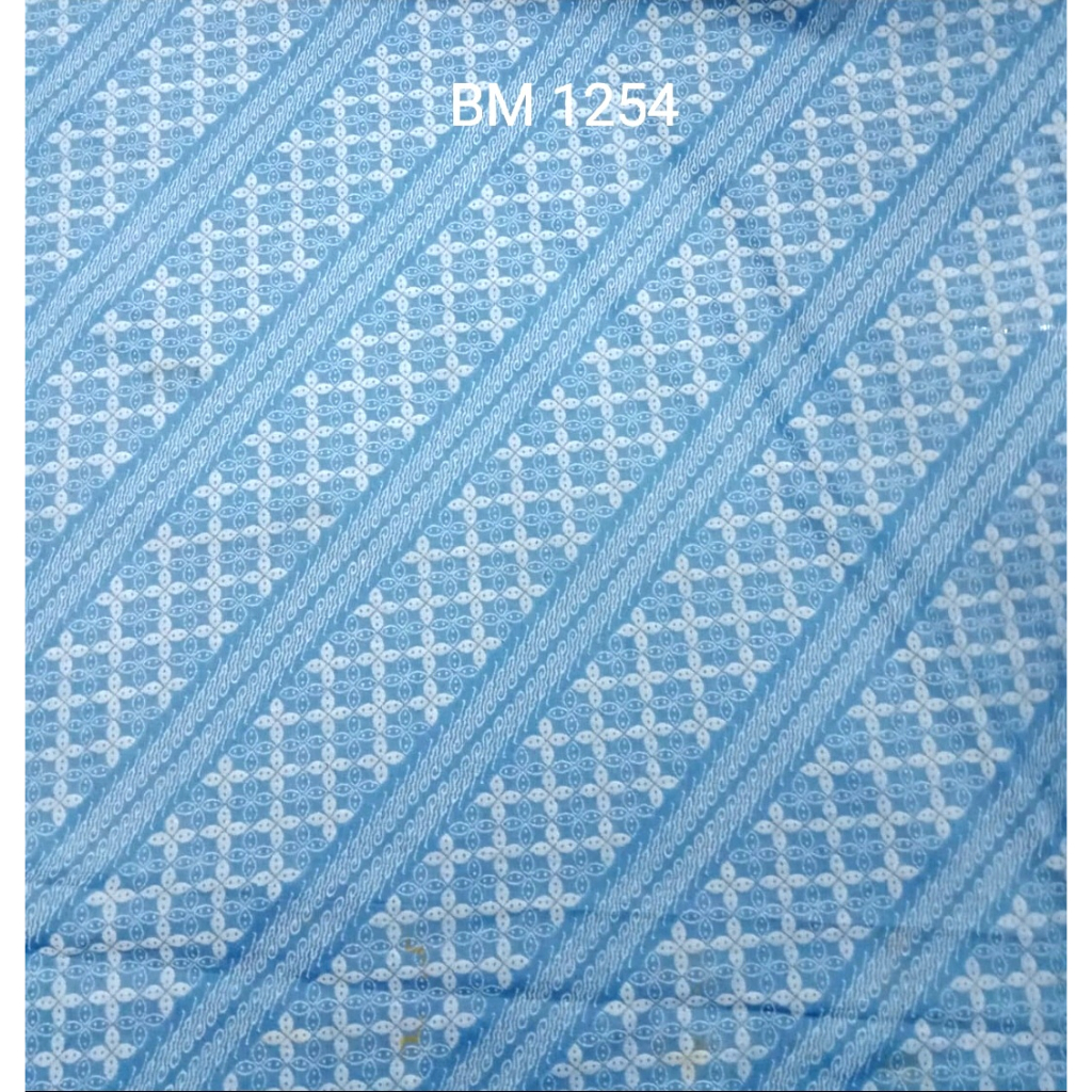 Kain Jacquard Jeans atau Denim Meteran Motif Batik BM_1254