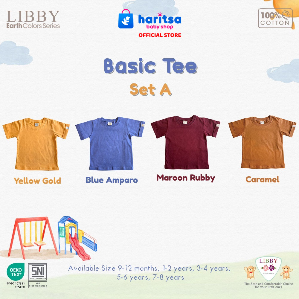 LIBBY Earth Color Basic Tee(1PCS /Pack)