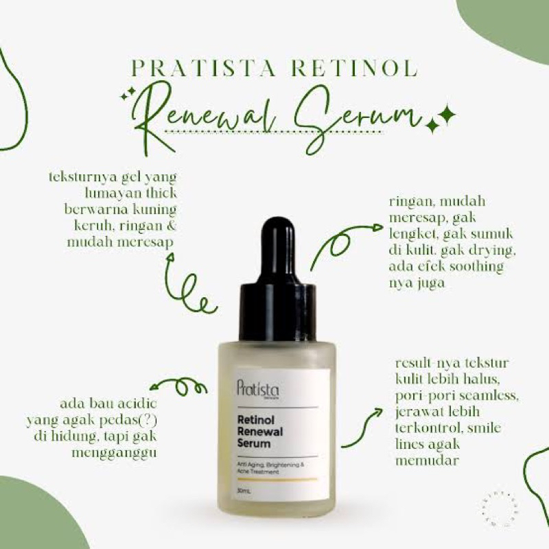 BISA COD - Pratista Retinol Renewal Serum | Serum Pencerah Wajah