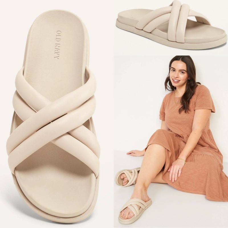 Comfortable slide sandals