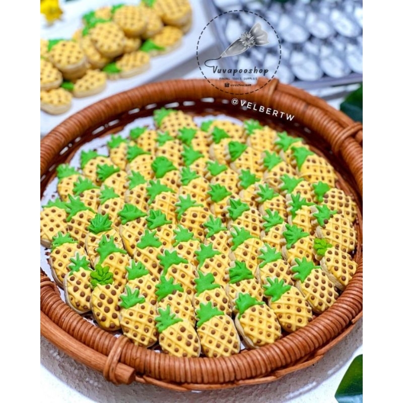 Cetakan Kastengel Nanas / Cookies Cutter Nanas Pineapple / Cetakan Kue Kering Nanas