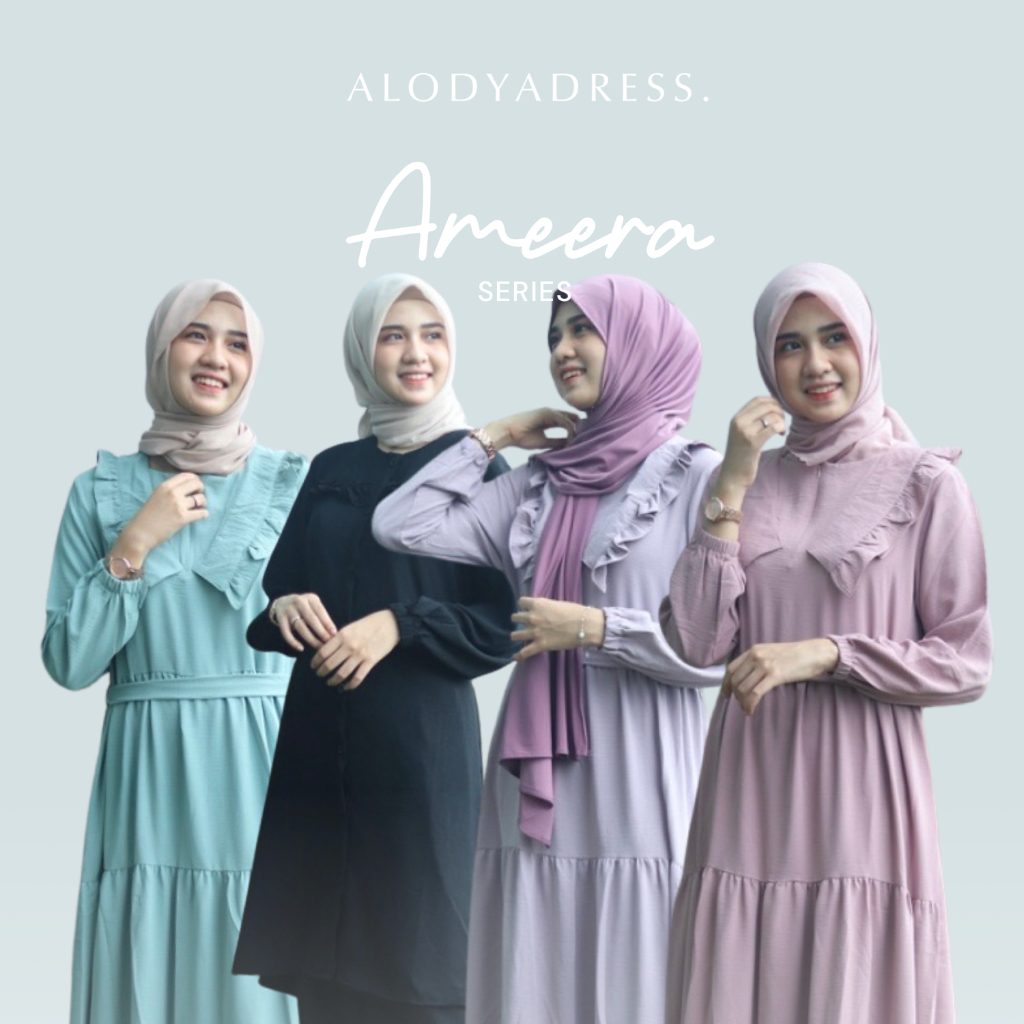 AMEERA SERIES (Gamis Muslim/Baju Hijab/Dress Premium)