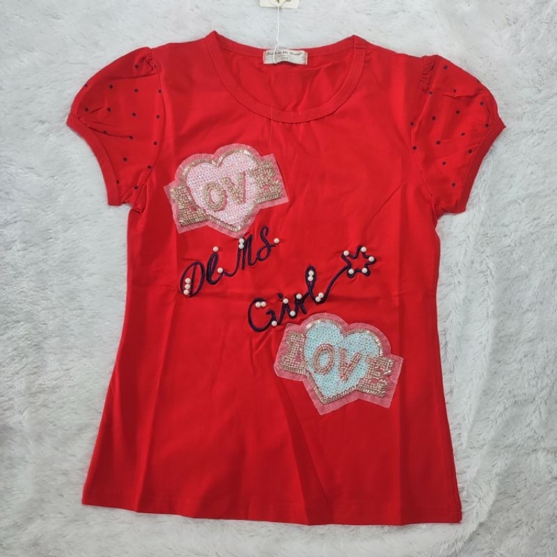 Baju atasan anak cewek | kaos | atasan anak perempuan berkualitas | kaos manik blink blink