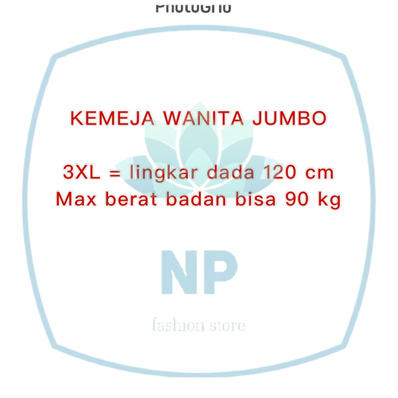 kemeja guilen jumbo ld 120 cm/kemeja wanita jumbo terbaru