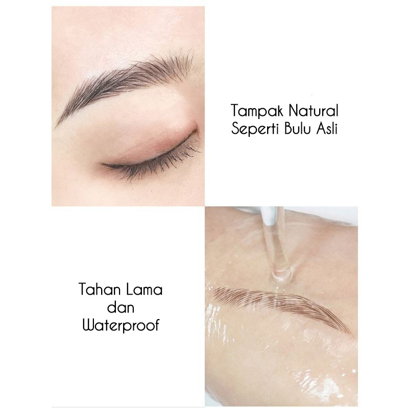 Tato Alis Eyebrow Tattoo Alis Waterproof Eyebrow Sticker Alis 4D