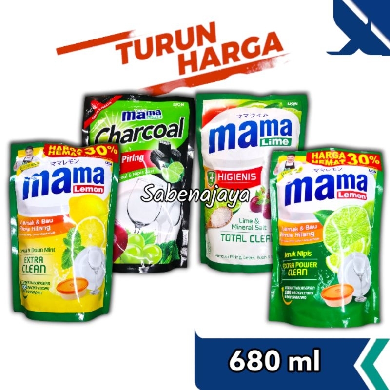 Mama Lemon/ Mama Lime 680ml Turun Harga