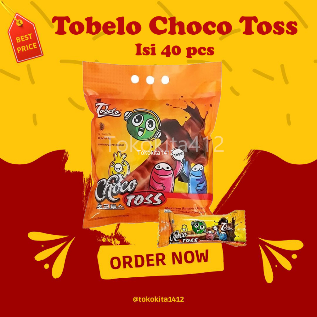 Tobelo Choco Toss isi 40 Snack Coklat