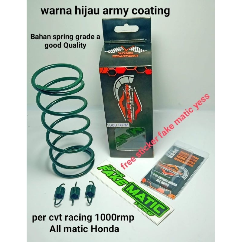 PER CVT RACING +PER SENTRI 1000 RPM- AGN.R TECH BEAT FI SCOPPY ESP GENIO PCX ADV SPACY VARIO 110 BEAT STREET BEAT-HIGH PERFORMANCE GOOD QUALITY SPRING GRADE A+