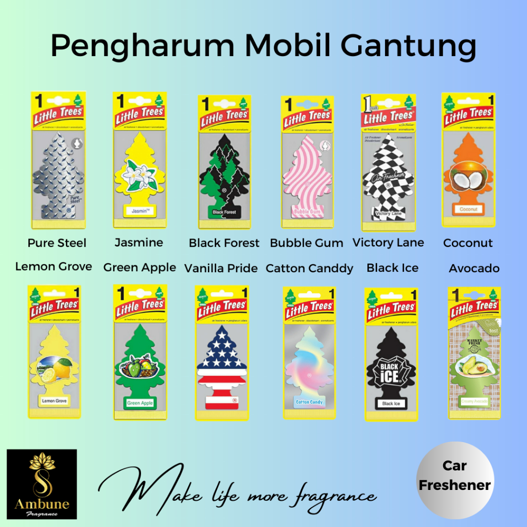 pengharum mobil gantung Green Apple Ambune