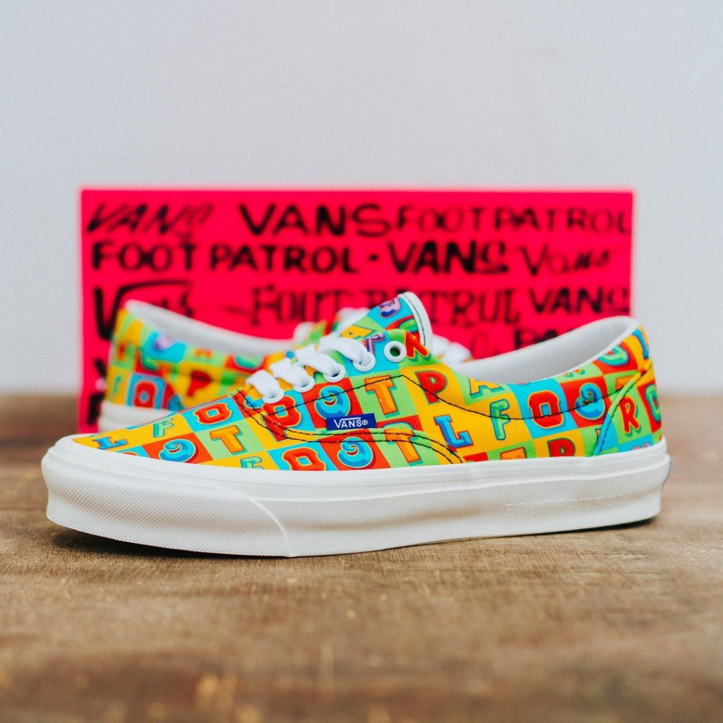 VANS ERA VAULT X FOOTPATROL X MID CITY SIGNS &quot;MULTICOLORED&quot; ORIGINAL 100%