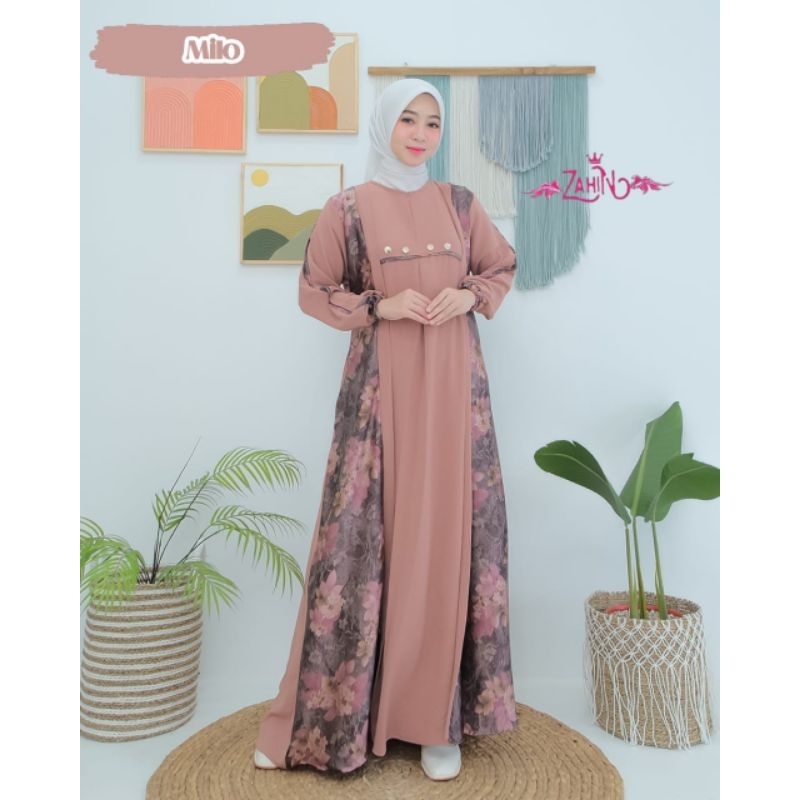 NURMALA DRESS ORI BY ZAHIN // DRESS CRINKLE MIX ARMANY ZAHIN // GAMIS SIMPLE ELEGANT