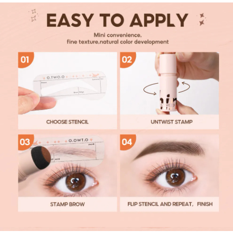 O .TWO.O Eyebrow Powder Maskara Bulu Mata Tahan Air 1.5g