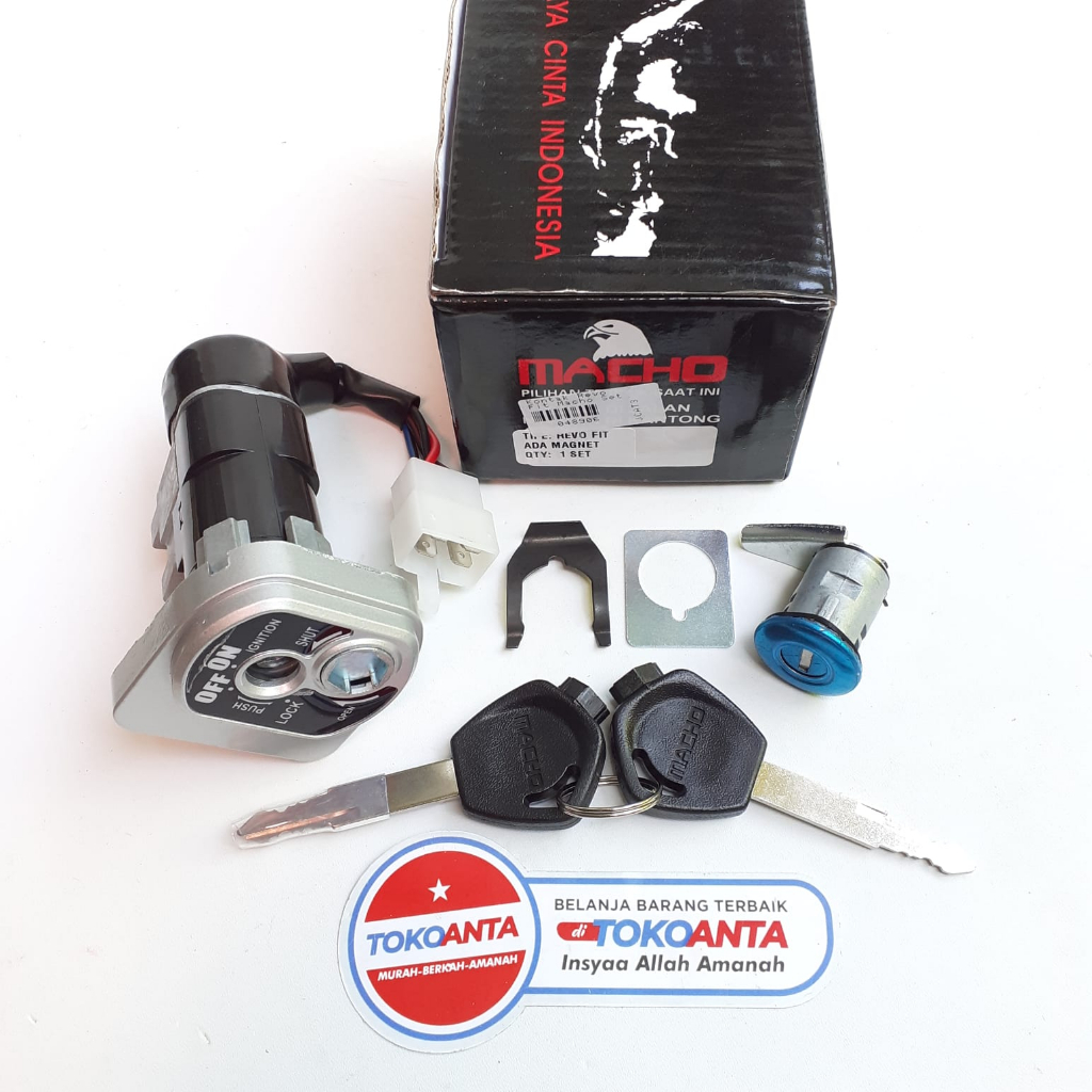 Kunci Kontak Set Kunci Jok Motor Honda Revo Fit Macho