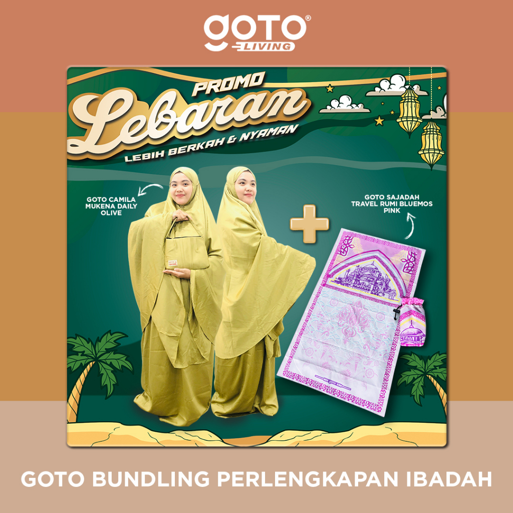 Goto Bundling Mukena Sejadah Dewasa Set Sajadah Mukenah Sholat Travel