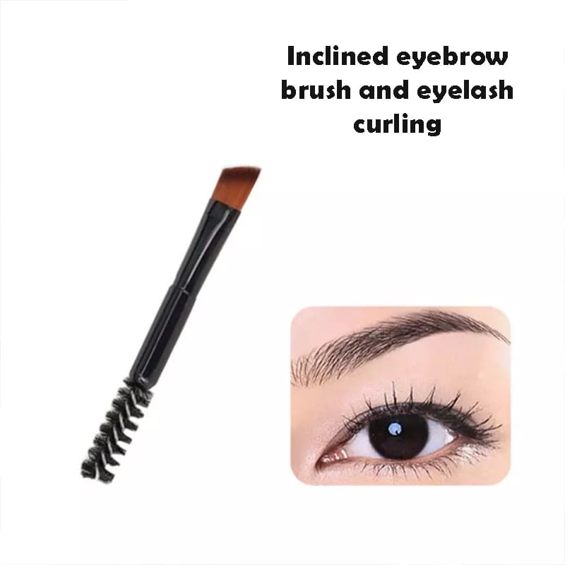 Kuas Rias Make Up Brush Eyeshadow Eyebrow Bahan Lembut Makeup Beauty Eyebrow Brush 2IN1 F997