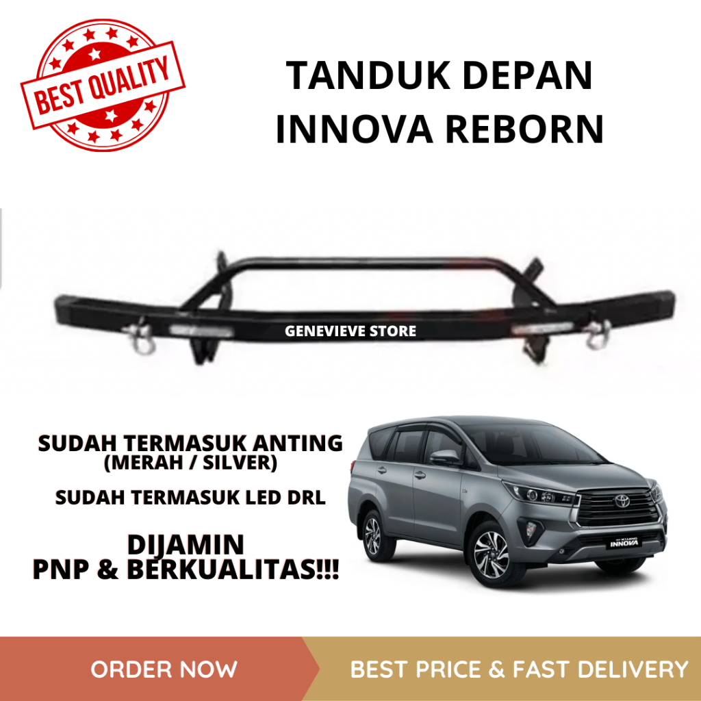TANDUK DEPAN MINI INNOVA REBORN - BESI PELINDUNG BUMPER DEPAN INNOVA REBORN VENTURER