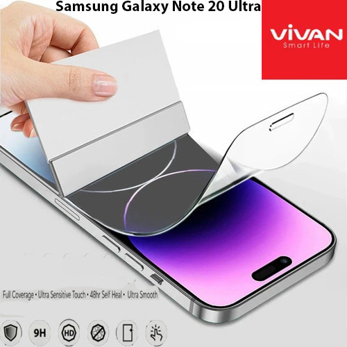 Vivan Hydrogel Samsung Galaxy Note 20 Ultra Anti Gores Original Crystal Clear Protector Screen Guard Full Cover