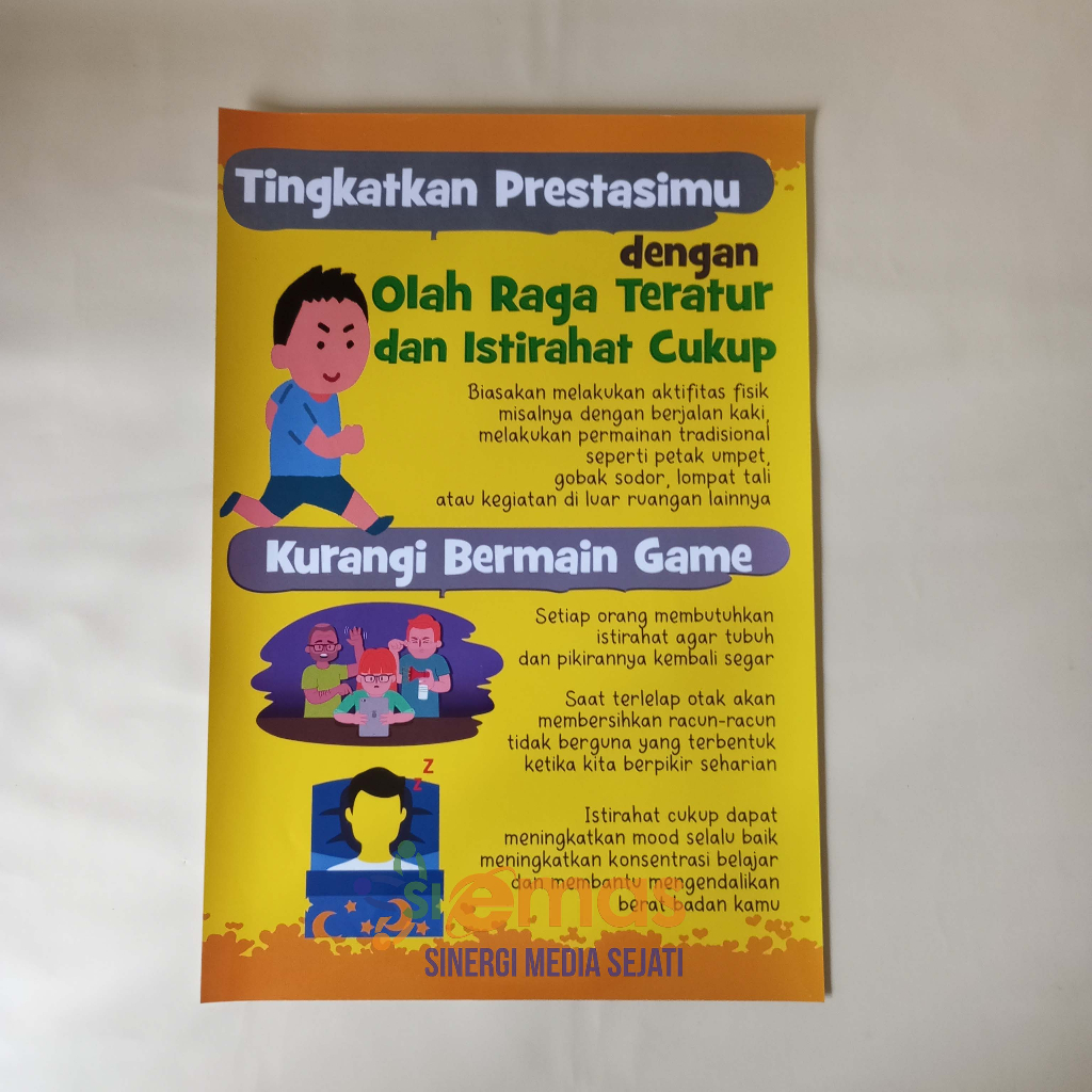

Poster Sekolah | Poster Ajakan Olahraga | Poster Tingkatkan Prestasi