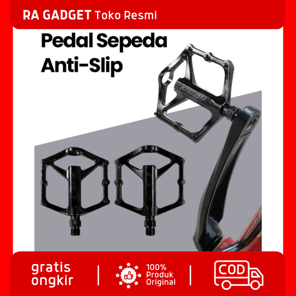 Pedal Sepeda Modifikasi Bike Aluminium Alloy Foot Step Anti-Slip / Pijakan Injakan Jalu Kaki Pedal S