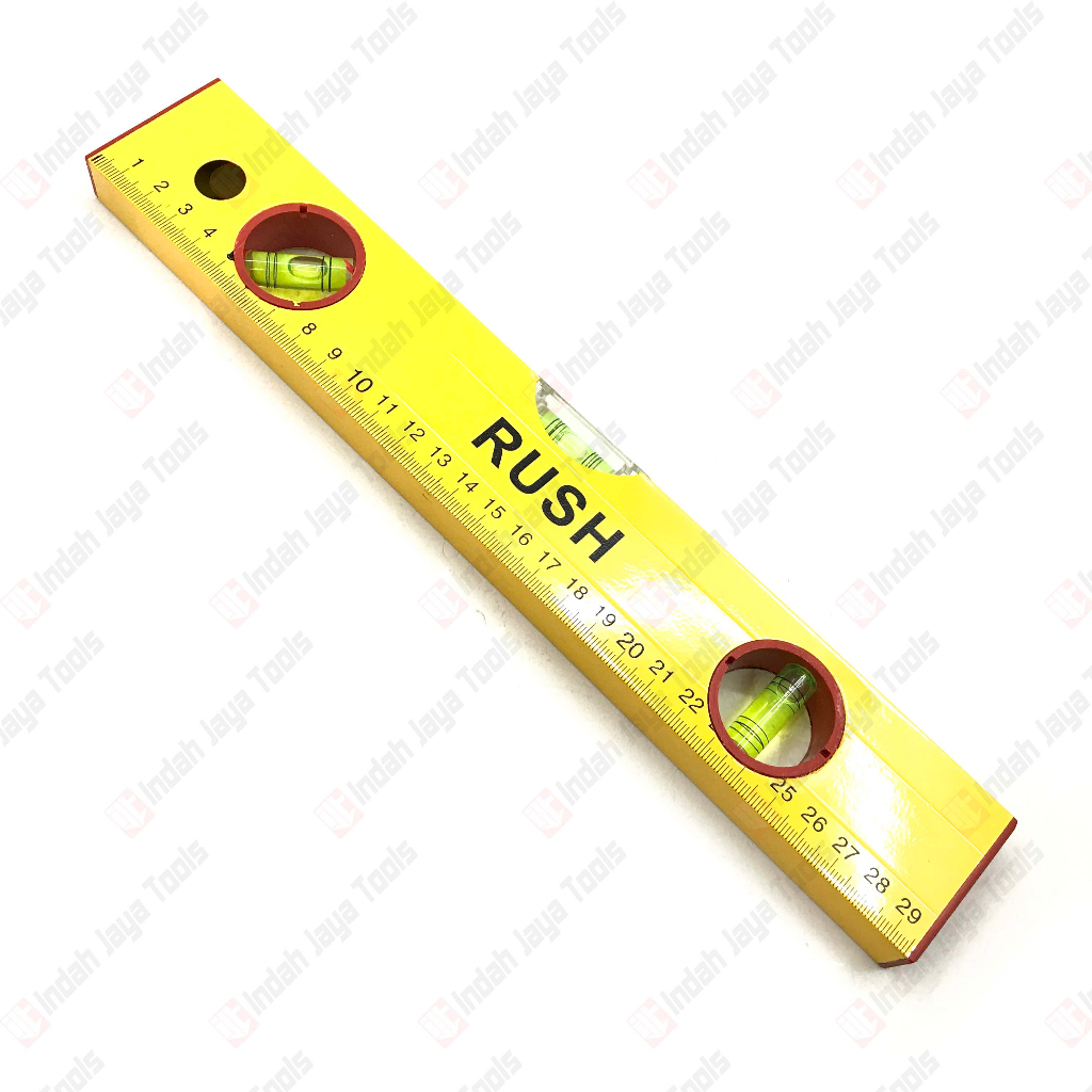 RUSH Waterpas 12 Inch KUNING - Waterpass 30 cm Alat Ukur Tukang