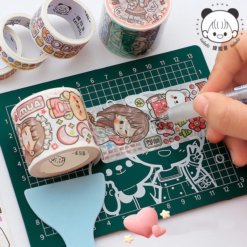 READY STOCK BISA COD - CUTTING MAT KECIL MINI YKIR CUTTER ALAS POTONG STIKER PVC DEKORASI JURNAL PAD PAPAN KARAKTER KARTUN HEWAN BERUANG KELINCI LUCU DESAIN ANAK PEREMPUAN KAWAII PINK PASTEL GAYA REMAJA CEWEK KOREA FANCY ELEGAN IMPOR MURAH PREMIUM TIKAR