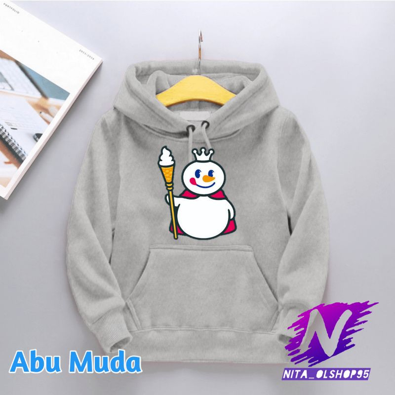 jaket hoodie swetaer anak mixue hoodie anak 2-12tahun