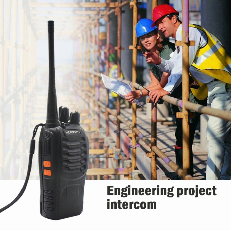 HT 2 unit HT MERODITH 888S 3-5KM  Handy Talky  Walkie Talkie Radio dua arah 2800MAH ORIGINAL 2 units Walkie talkie