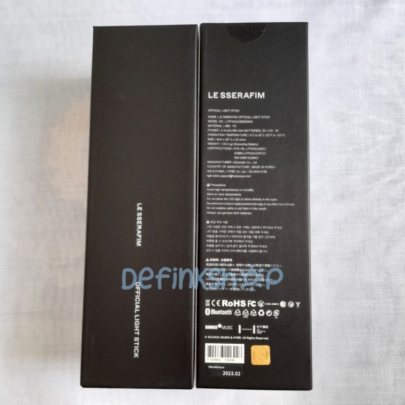 [READY STOCK] Official Lightstick Le Sserafim Sealed PO Fanlight Fan Light Stick LS Weverse