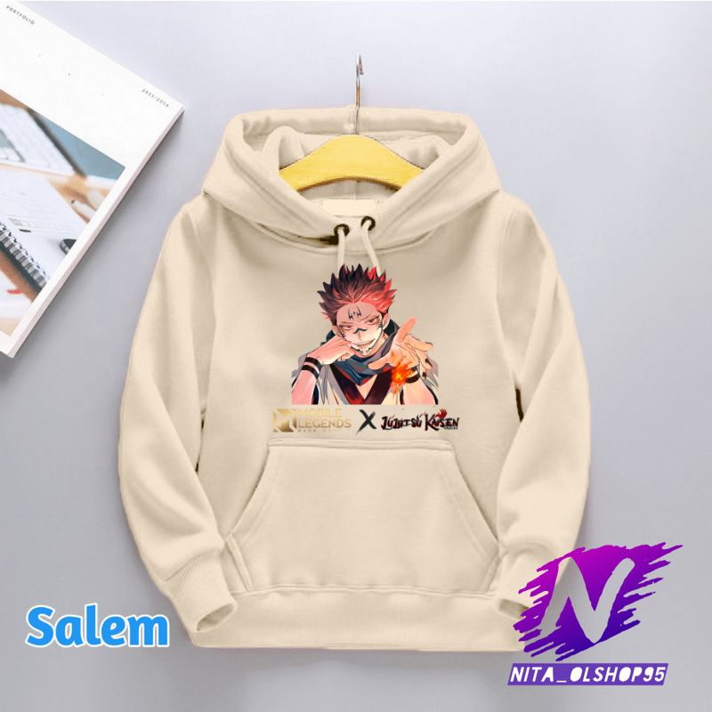 jaket hoodie sweater anak jujutsu kaisen mobile legends